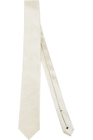 Errico Formicola Akcesoria, Mężczyzna, Beżowy, ONE SIZE, Elegancki Jedwabny Krawat