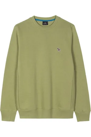 Paul Smith Bluzy, Mężczyzna, Zielony, L, Bawełna, Bawełniana bluza z aplikacją - Motif