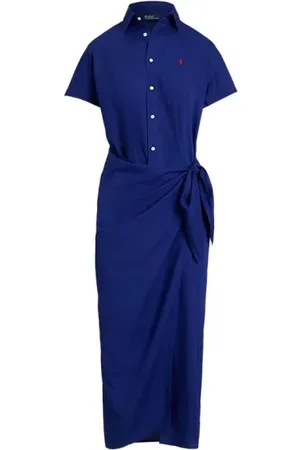 Ralph Lauren Sukienki, Kobieta, Niebieski, M, Elegancka Sukienka dla Kobiet