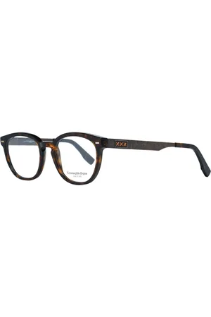 Ermenegildo Zegna Akcesoria, Mężczyzna, brązowy, ONE SIZE, Brązowe okulary optyczne dla mężczyzn