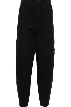 Stone Island Spodnie, Mężczyzna, Czarny, XL, Bawełna, Spodnie dresowe Cargo