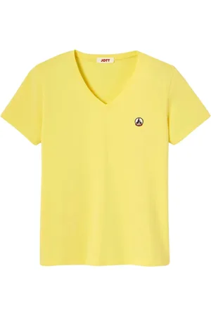 Jott Koszulki, Kobieta, Żółty, S, Bawełna, Bawełniana koszulka T-Shirt Cancun Style