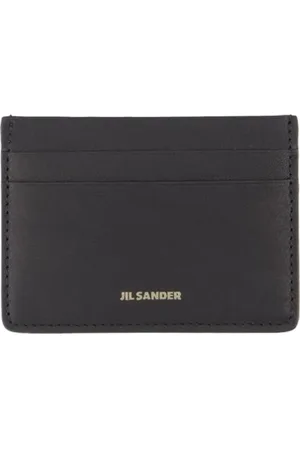Jil Sander Akcesoria, Kobieta, Czarny, ONE SIZE, Skóra, Skórzany portfel