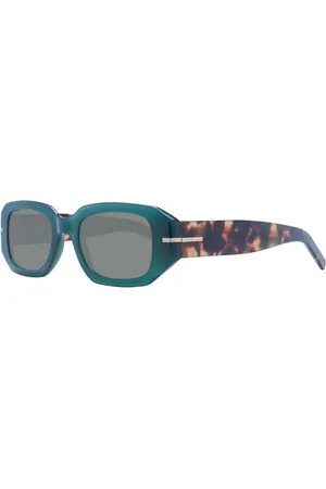 HUGO BOSS Akcesoria, Kobieta, Zielony, ONE SIZE, Zielone Okulary Przeciwsłoneczne z Ochroną UV