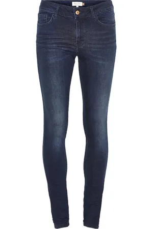 Part Two Jeansy, Kobieta, Niebieski, W28, Bawełna, 30305153 Skinny Jeansy