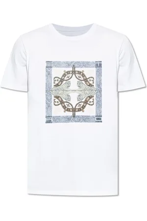 Etro Koszulki, Mężczyzna, Biały, XL, Bawełna, T-shirt z nadrukiem