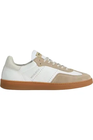 Woolrich Buty, Mężczyzna, Wielobarwność, 43 EU, Zamsz, Skórzane Sneakersy Swing Court z detalami zamszowymi