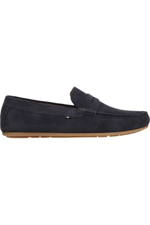 Tommy Hilfiger Buty, Mężczyzna, Niebieski, 41 EU, Zamsz, Zamszowe mokasyny samochodowe