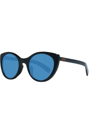 Ermenegildo Zegna Akcesoria, unisex, Czarny, ONE SIZE, Okrągłe okulary przeciwsłoneczne z polaryzacją