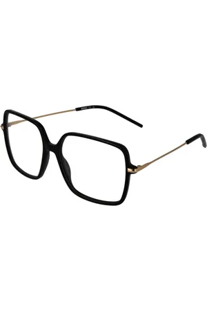 HUGO BOSS Akcesoria, Kobieta, Czarny, ONE SIZE, Czarne kwadratowe oprawki optyczne z octanu