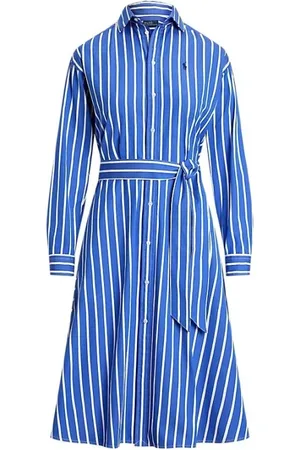 Ralph Lauren Sukienki, Kobieta, Niebieski, XS, Elegancka Sukienka dla Kobiet