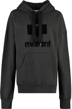 Isabel Marant Bluzy, Kobieta, Zielony, M, Bawełna, Velvet Logo Hoodie