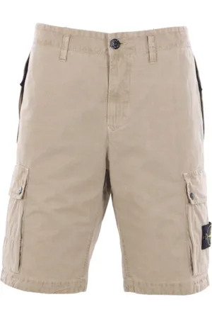 Stone Island Szorty, Mężczyzna, Beżowy, W32, Bawełna, Szorty Cargo