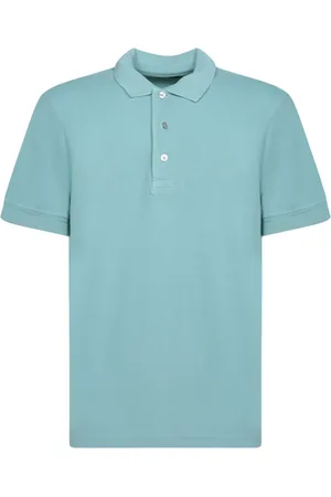 Tom Ford Koszulki, Mężczyzna, Zielony, 2XL, Bawełna, Lyocell Piquet Polo