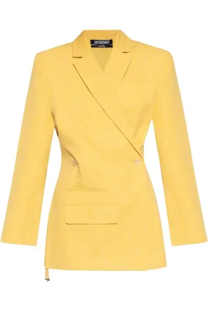 Jacquemus Kurtki, Kobieta, Żółty, S, Żakiet Tibau