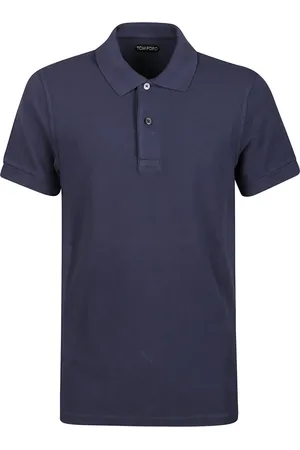 Tom Ford Koszulki, Mężczyzna, Niebieski, M, Koszulka Polo Tennis Piquet