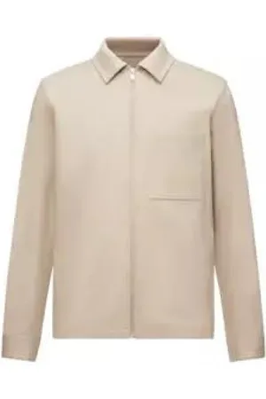 Drykorn Kurtki, Mężczyzna, Beżowy, M, Uniwersalna Overshirt dla Nowoczesnego Mężczyzny
