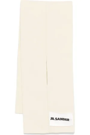 Jil Sander Akcesoria, unisex, Biały, ONE SIZE, Stylowy szal na każdą okazję