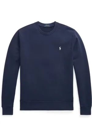 Ralph Lauren Bluzy, Mężczyzna, Niebieski, 2XL, Bawełna, Niebieski T-shirt z długim rękawem