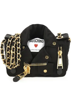 Moschino Torebki, Kobieta, Czarny, ONE SIZE, Torebka Biker Trust w stylu In Love