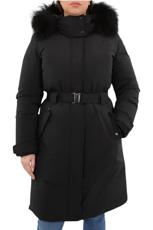 Woolrich Płaszcze, Kobieta, Czarny, S, Mahan Parka