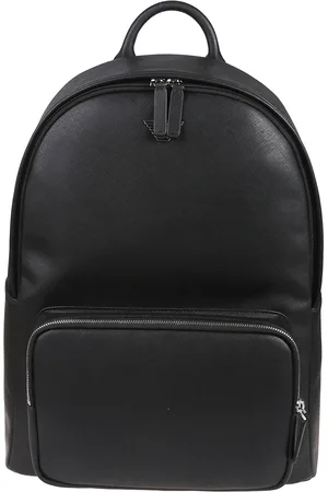 Emporio Armani Torebki, Mężczyzna, Czarny, ONE SIZE, Plecak z logo