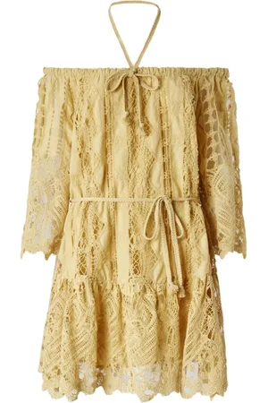 Pinko Sukienki, Kobieta, Żółty, M, Żółta Elegancka Sukienka dla Kobiet