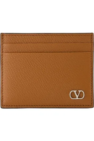 VALENTINO GARAVANI Akcesoria, Mężczyzna, brązowy, ONE SIZE, Skóra, Wizytownik VLogo Signature