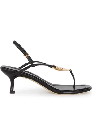 Tory Burch Buty, Kobieta, Czarny, 37 EU, Skóra, Sandały na wysokim obcasie