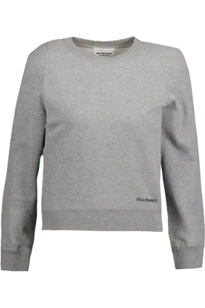 Isabel Marant Bluzy, Kobieta, Szary, S, Poliester, Bluza z haftowanym logo