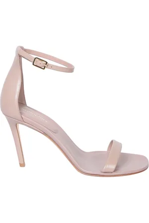 Burberry Buty, Kobieta, Beżowy, 39 EU, Beżowe Sandały Eleganckie Otwarty Pysk Obcasy