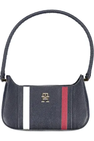 Tommy Hilfiger Torebki, Kobieta, Niebieski, ONE SIZE, Torba na ramię z kontrastowymi detalami