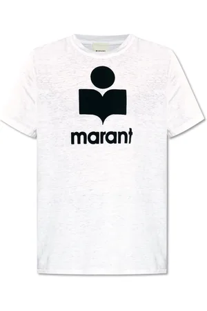 Isabel Marant Koszulki, Mężczyzna, Biały, S, Len, Karman T-shirt