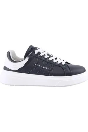 John Richmond Buty, Mężczyzna, Niebieski, 40 EU, Skóra, Niebieskie Skórzane Sneakersy