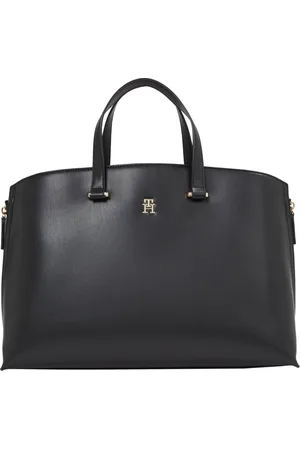 Tommy Hilfiger Torebki, Kobieta, Czarny, ONE SIZE, Czarna Torba Tote