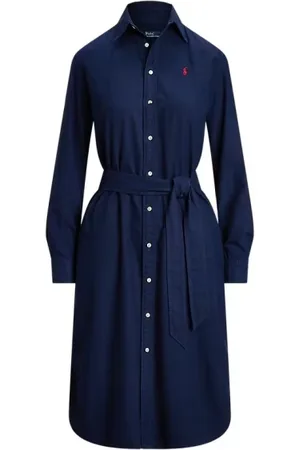 Ralph Lauren Sukienki, Kobieta, Niebieski, 2XS, Elegancka Sukienka dla Kobiet