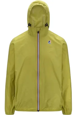 K-Way Kurtki, Mężczyzna, Zielony, M, Nylon, Zielona Lekka Unisex Kurtka z Kapturem