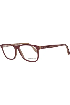 Ermenegildo Zegna Akcesoria, unisex, brązowy, ONE SIZE, Brązowe Męskie Oprawki Optyczne
