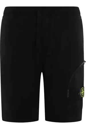 Stone Island Szorty, Mężczyzna, Czarny, S, Bawełna, Spodenki Casualowe