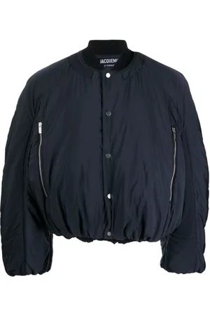 Jacquemus Kurtki, Mężczyzna, Niebieski, L, Kurtka Bomberka Croissant Puffer