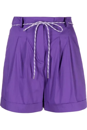 Patrizia Pepe Szorty, Kobieta, Fioletowy, M, Bawełna, Violet Short Shorts