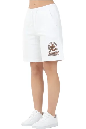 Dsquared2 Szorty, Kobieta, Biały, M, Białe sportowe szorty z nadrukiem logo