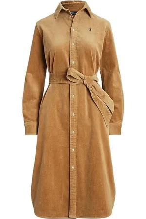 Ralph Lauren Sukienki, Kobieta, Beżowy, XS, Elegancka Sukienka dla Kobiet