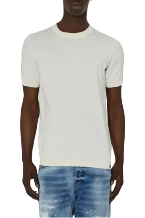 John Richmond Koszulki, Mężczyzna, Beżowy, L, Bawełna, Sweater T-Shirt