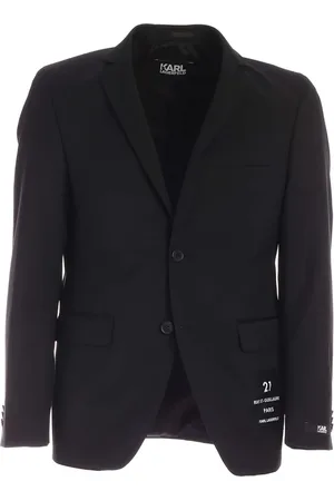 Karl Lagerfeld Kurtki, Mężczyzna, Czarny, M, Wełna, Blazer