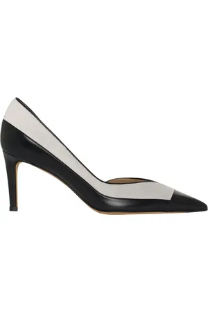 Kiton Buty, Kobieta, Biały, 37 EU, Skóra, Skórzane czółenka z wstawkami