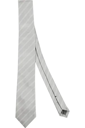 Errico Formicola Akcesoria, Mężczyzna, Szary, ONE SIZE, Elegancki Jedwabny Krawat