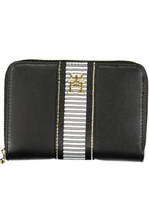 Tommy Hilfiger Akcesoria, Kobieta, Czarny, ONE SIZE, Len, Portfel z polietylenu