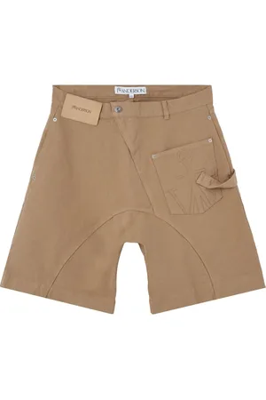 J.W.Anderson Szorty, Mężczyzna, Beżowy, L, Bawełna, Bermudy robocze z efektem skręcenia Twisted Workwear