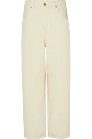 Drôle de Monsieur Jeansy, Mężczyzna, Beżowy, S, Off White Oversize Jeansy